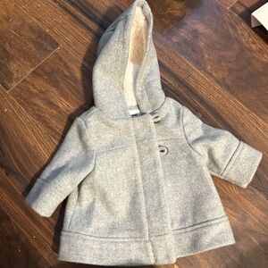 Old Navy Gray Kids Pea Coat with Hood